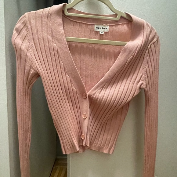 Superdown Havana Cardigan in Blush - Picture 5 of 6